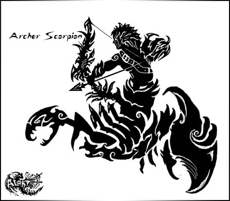 Sagittarius Scorpio Tattoo, Scorpio Sagittarius Tattoo, Scorpio Sagittarius Cusp, Scorpio Zodiac Tattoos, Sagittarius Tattoo Designs, Sagittarius Art, Scorpio Astrology, Scorpio Art, Inca Tattoo