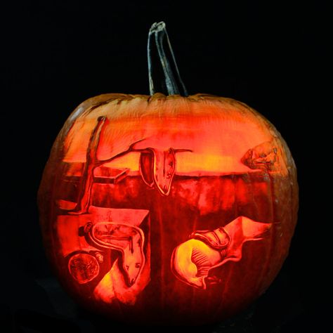 Munch Scream, Real Pumpkins, Pumpkin Carver, Pumpkin Carving Ideas, Pumpkin Carvings, Beautiful Pumpkins, Halloween Pumpkins Carvings, Pumpkin Art, Starry Night Van Gogh