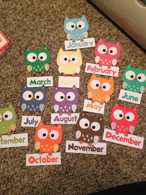 Owls Owl Preschool, Birthday Board Classroom, Owl Theme Classroom, Owl Classroom, School Pics, Classroom Birthday, Collective Nouns, Classroom Activity, Owl Theme