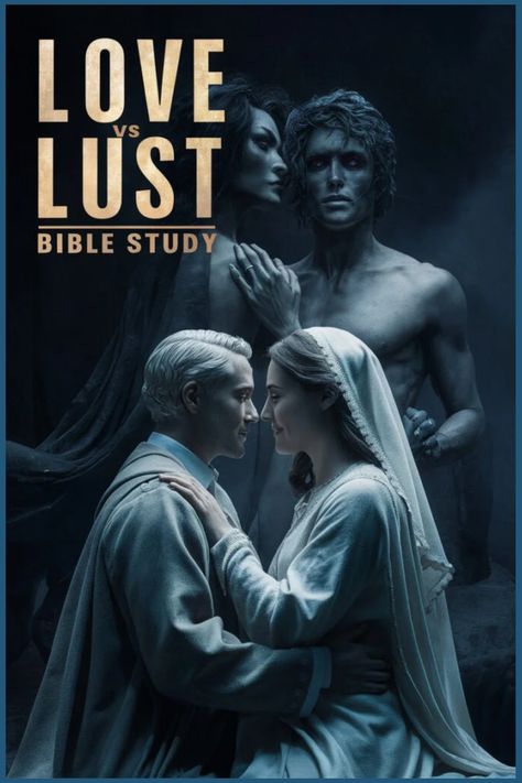 Love vs. Lust Bible study cover depicting two couples, one in a loving embrace and the other lost in temptation. Personal Bible Study, Walk In Love, Sunday School Teacher, Prayer And Fasting, Love And Lust, Teaching Methods, Faith Bible, Love Others, 1 John