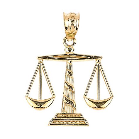 10k Yellow Gold Scales of Justice Necklace Pendant * You can get additional details at the image link. Law Scale, Amazon Nature, Law Life, Gold Scales, Necklaces Collection, Necklaces With Meaning, Scales Of Justice, Necklace For Girlfriend, Discount Jewelry