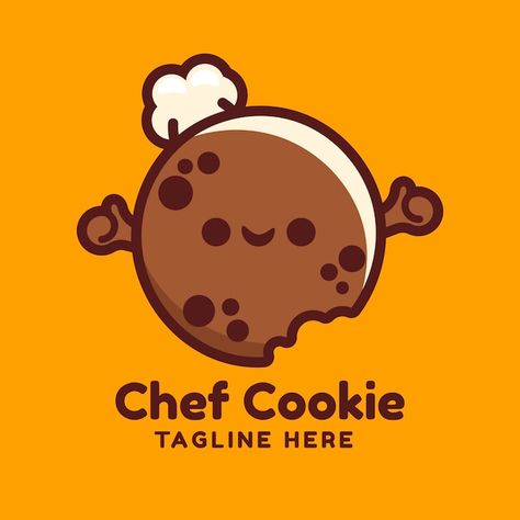 Flat design cookies logo template | Free Vector #Freepik #freevector #cookies-logo #biscuit-logo #delicious-logo #food-logo Biscuit Logo, Cookie Logo, Design Cookies, Cookies Logo, Free Logo Templates, Bare Bears, Cookie Designs, Flat Design, Vector Photo