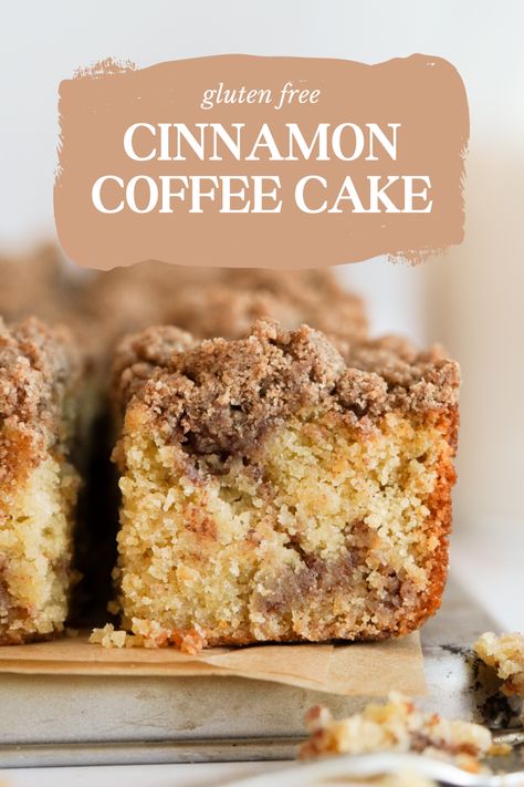 Cinnamon Strudel, Coffe Cake, Gluten Free Coffee Cake, Crumb Cakes, Cake Cinnamon, Glutenfri Baking, Gluten Free Coffee, Gluten Free Cinnamon, Cinnamon Coffee Cake