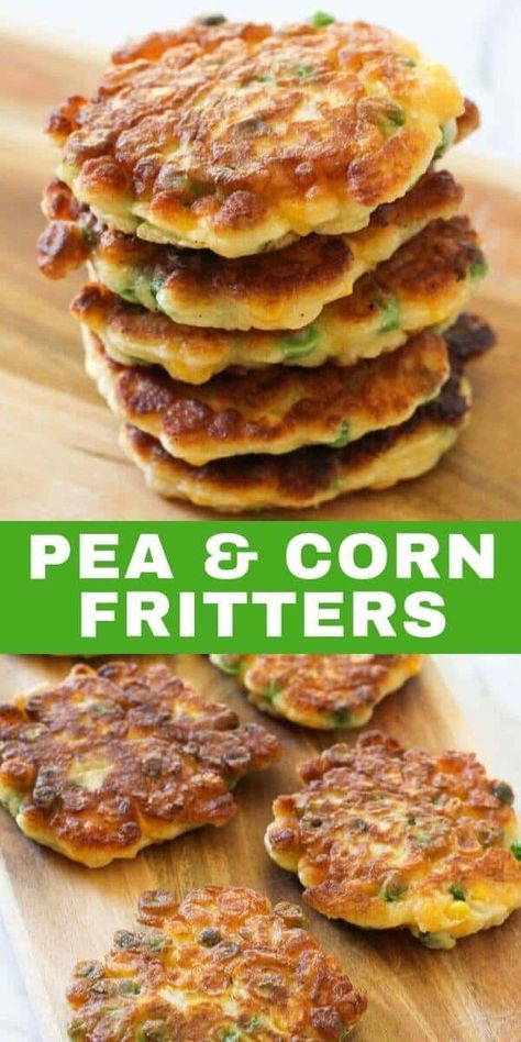 Freezer Staples, Corn Fritters Recipe, Pantry Freezer, Sweet Corn Fritters, Pea Fritters, Healthy Main Meals, Corn Fritter Recipes, Hungry Eyes, Fritters Recipe