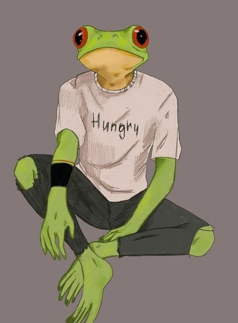 Bizarre Art, Pixel Art Characters, Funny Frogs, Frog Art, A Frog, Frog And Toad, Character Design Animation, Beautiful Drawings, Gorillaz