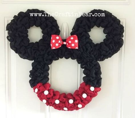 Minnie Wreath Diy, Mickey Mouse Wreath Diy How To Make, Mickey Mouse Deco Mesh Wreath, Minnie Mouse Wreath Diy, Mickey Wreath Diy, Disney Wreath Diy, Diy Christmas Wreaths Ideas How To Make, Mickey Mouse Wreath Diy, Diy Minnie Mouse Decorations