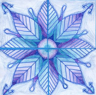 mario | Flickr - Photo Sharing! Classe D'art, Winter Art Lesson, Radial Design, Winter Projects, Art Lessons Middle School, Winter Art Projects, 6th Grade Art, 5th Grade Art, 3rd Grade Art