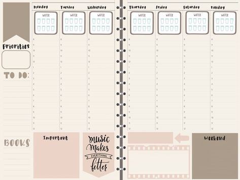 Planner Ideas 2023, Zinnia Planner, English Planner, Monday Tuesday Wednesday Thursday Friday, Calendar Notes, Note Template, Cash Stuffing, Blank Journal, Monday Tuesday Wednesday