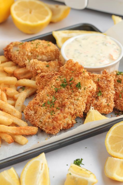 Air Fried Haddock, Air Fryer Haddock Fillets, Fish Fillet Recipe Air Fryer, Fried Haddock In Air Fryer, Breaded Haddock In Air Fryer, Air Fryer Fish Sticks, Air Fry Frozen Fish Fillet, Air Fryer Frozen Breaded Fish Fillets, Mexican Macaroni Salad