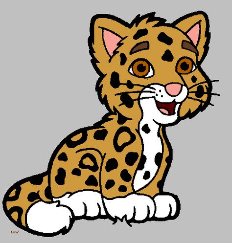 Jaguar clip art vector free clipart images image Cartoon Jaguar, Leopard Clipart, Baby Safari Animals, Hercules Disney, Dora And Friends, Diego Go, Go Diego Go, Weather Art, Mickey Mouse Characters