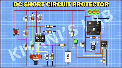 How to Make DC Short Circuit Protector Circuit Diagram Driver Card, Power Supply Design, Diy Chargers, Dc Circuit, Electrical Circuit, Electronic Circuit Design, Power Supply Circuit, Electrical Circuit Diagram, Electronic Circuit Projects