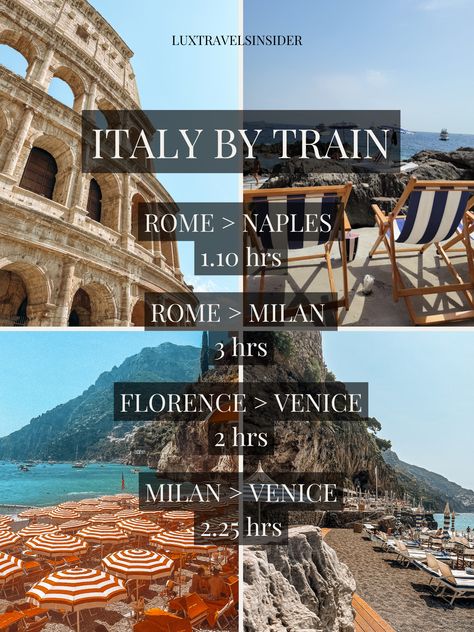 Italy Travel Guide Places To Visit, 8 Day Italy Itinerary, Trips To Italy, Italy By Train, Italy Trip Planning, Italy Amalfi, Rome Travel Guide, Travel Life Hacks, Travel Inspiration Destinations