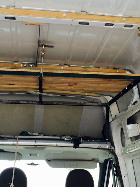 Over Cab Bed Van, Rv Bunk Beds, Cargo Van Conversion, Ducato Camper, Motorhome Conversions, Van Bed, Camper Beds, Van Dwelling, Camper Interior Design