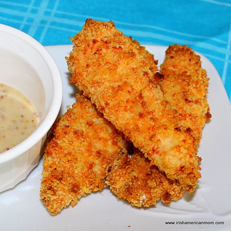 Panko Parmesean chicken teders Frito Chicken, Panko Crusted Chicken Tenders, Chicken Goujons, Panko Crusted Chicken, Homemade Chicken Tenders, Actifry Recipes, Buffalo Dip, Crusted Chicken Tenders, Baked Chicken Tenders