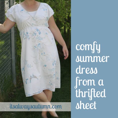 Comfy Summer Dresses, Dress Sewing Tutorials, Fur Clothing, Dress Tutorials, Diy Couture, Refashion Clothes, Diy Dress, How To Sew, Vintage Fabrics