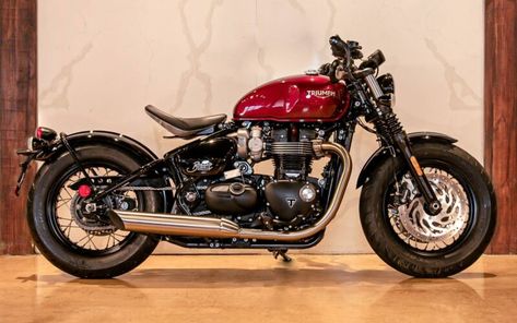 2022 TRIUMPH BONNEVILLE BOBBER // This Bonneville Bobber is in excellent c... Bonneville Bobber, Triumph Bonneville Bobber, Triumph 650, Triumph Cafe Racer, Triumph Thruxton, Triumph Bobber, Custom Cycles, Custom Cafe Racer, Motorcycles For Sale