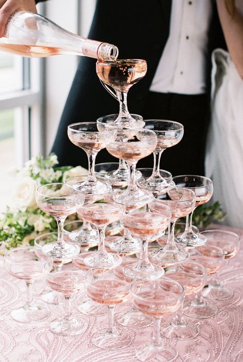 Champagne tower, wedding details, wedding ideas, champagne dreams, castle hill, rosecliff, the Chanler, glenn manor, fort Adams, belle Mer, champagne tower diy, champagne tower centerpiece, gatsby, Newport wedding, Newport Rhode Island wedding, Newport Rhode Island wedding photographer, Newport Rhode Island wedding photography, black tie wedding, New England Wedding Photography Champagne Tower Wedding, Rosé Champagne, Champagne Fountain, Newport Rhode Island Wedding, Elegant Glassware, Newport Wedding, Buch Design, Party Tables, Champagne Tower