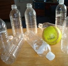 Play glow-in-the-dark bowling!  Put glowsticks in recycled water bottles with water.  Line them up on the driveway or sidewalk and roll a baseball at them. I am so going to do this!! Relay Ideas, Recycle Water Bottles, Baseball Ideas, Dorm Stuff, Bowling Games, Water Projects, Recycled Bottle, Bowling Pins, Camping Games