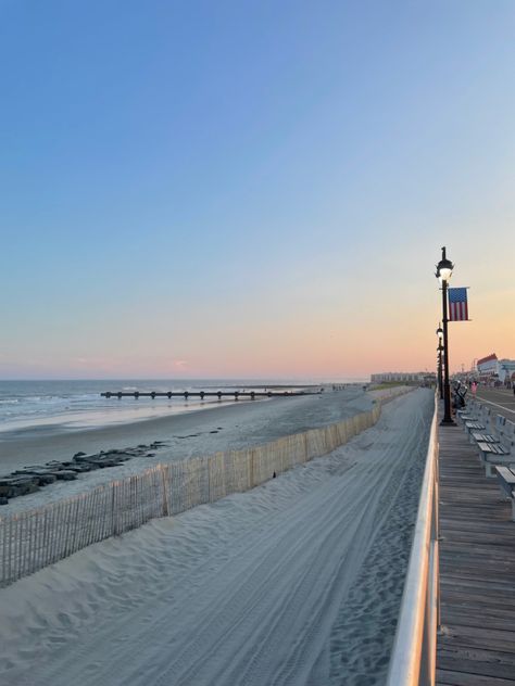 Ocean City Maryland Aesthetic, Coastal Town Aesthetic, Coastal Beach Town, Beach Song, Costal Granddaughter, Atlantic City Boardwalk, East Coast Beaches, Sea Isle City, Coastal Summer