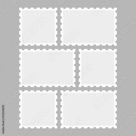 Stock Image: Set Postage stamps template. Blank frame of postal stamp for mail envelope. Postage Stamp Template, Stamp Template, Mail Envelope, Japanese Graphic, Japanese Graphic Design, Postal Stamps, Postage Stamp, Postage Stamps, Stock Vector