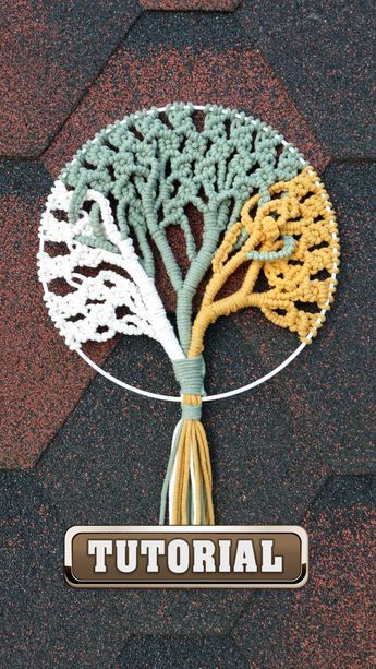 Macrame Tree Of Life With Crystals, Macrame Tree Branch, Macrame Tree Of Life Diy, Macrame Tree Of Life Tutorial How To Make, Diy Macrame Tree Of Life Tutorial, Tree Of Life Macrame Pattern Tutorial, Macrame Tree Of Life Tutorial, Tree Of Life Diy, Macrame Tree Of Life