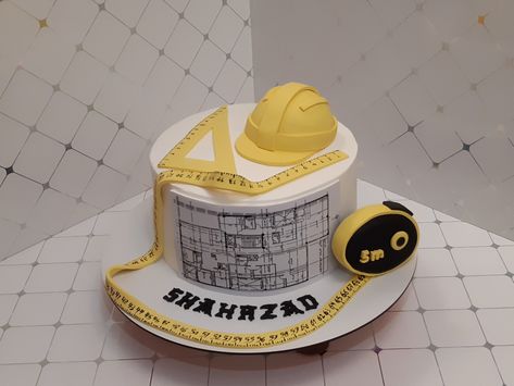 Engineering cake Civil Engineer Cake Design, Civil Engineering Cake Ideas, Architect Cake Ideas, Layer Cake Design, Engineer Cake, Engineer Birthday, Birthday Ideas For Dad, 60th Birthday Ideas For Dad, Architecture Cake