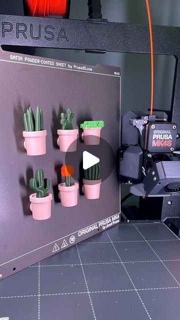 Prusa3D by Josef Prusa on Instagram: "For all you succulent and cactus lovers, we have perfect models you'll want on your fridge - Potted Plant Fridge Magnets by DiTech Fabrications! 🌵 The design is super clever as the plants are separated from the pot for easy color printing, so no MMU is needed. We highly recommend it - this model is sure to bring a smile to anyone's face! ✨

🔎  You can find it by tapping the link in our profile description or at printables.com 🧡" Powder Coating, Fridge Magnets, 3d Printer, Find It, Succulent, 3d Printing, Laser Cut, Magnets, Cactus