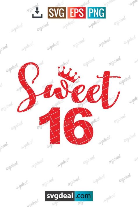 Sweet 16 Svg Sweet 16 Svg Free, Cricut Birthday, Cricut Free, Start Now, Personal Project, Svg Free, File Free, Svg Free Files, Free Svg