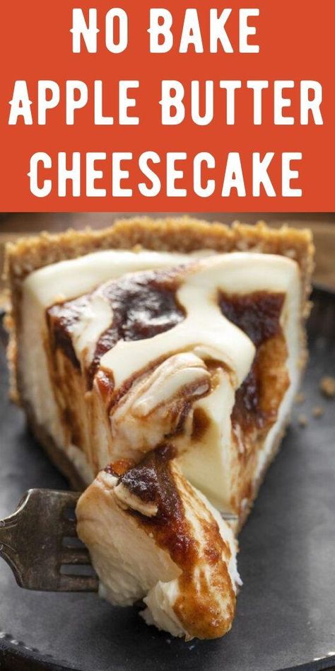 Apple Butter And Cream Cheese, Apple Butter Cheesecake No Bake, Maple Cheesecake Recipe, No Bake Apple Recipes, Apple Butter Pie Recipe, Desserts With Apple Butter, Apple Butter Dessert Recipes, Apple Butter Recipes Desserts, Keto Apple Pie Filling