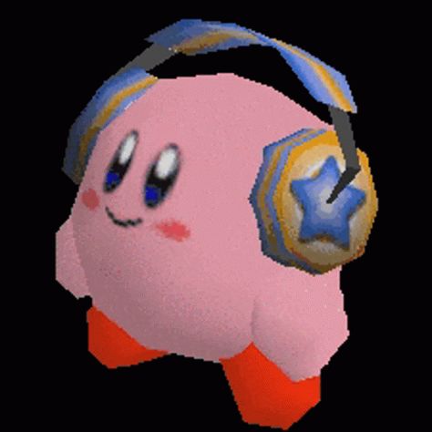 Kirby Headphones GIF - Kirby Headphones Dance - Discover & Share GIFs Kirby Headphones, Kirby, Headphones, Gif, Pink