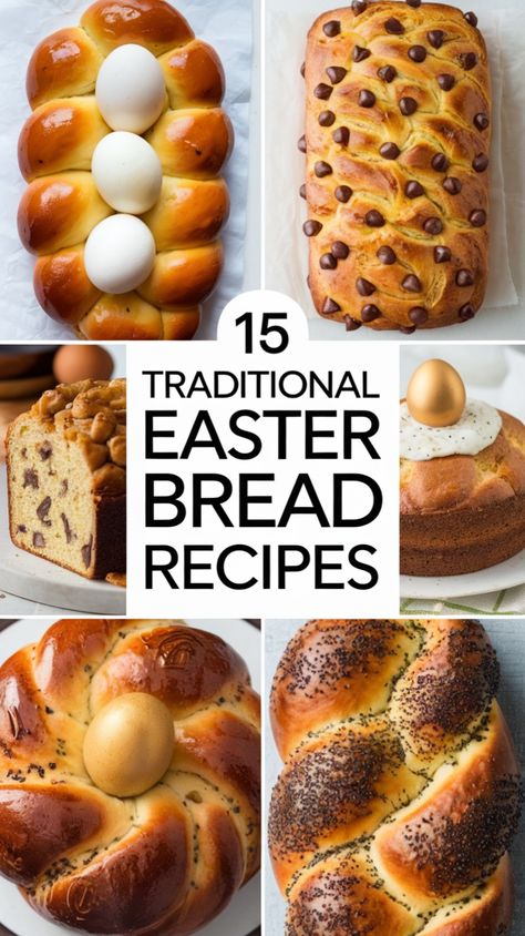 Hop into the spirit of Easter with 15 delightful traditional bread recipes from around the globe! Discover unique flavors and share with loved ones. Start baking now! Easter Dishes Recipes, Fun Bread Recipes, Easter Bread Recipes, Easter Baked Goods, Kawaii Bread, Easter Breads, Traditional Bread Recipe, Easter Bread Recipe, Easter Dishes