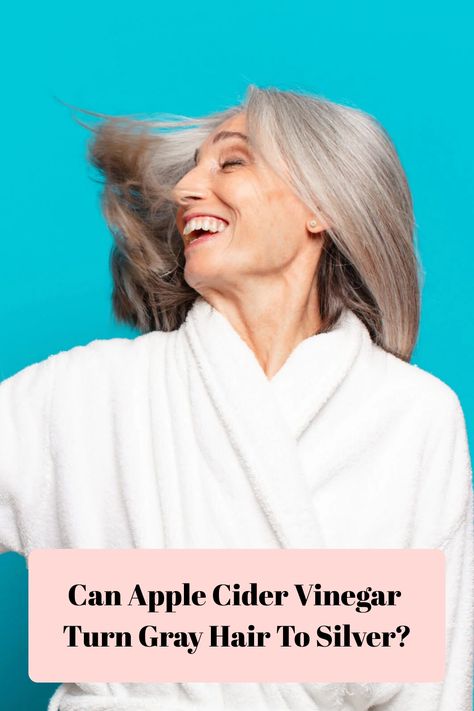 Discover the answer to the question: Can Apple Cider Vinegar Turn Gray Hair To Silver? Learn how ACV rinse can solve gray hair problems and bring new life to your hair. Grey Hair Problem, Acv Hair Rinse, Diy Apple Cider, Acv Rinse, Hair Myth, Vinegar Rinse, Canned Apples, Apple Cider Benefits, Silver Grey Hair