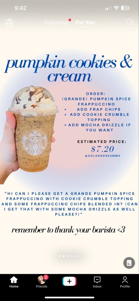 Fall Starbucks Drinks 2024, Pumpkin Frappuccino Starbucks, Sonic Orders, Starbs Drinks, Pumpkin Frappuccino, Starbucks Frappe, Starbucks London, Starbies Drinks, Pumpkin Spice Frappuccino