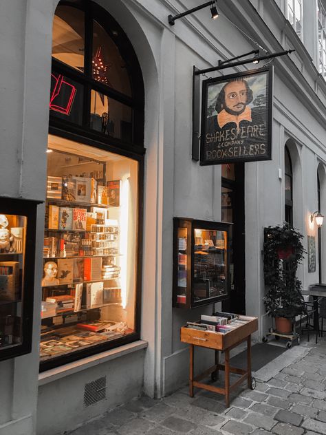 Vienna Waits For You, Shakespeare And Company, Aesthetic Shop, Shop Front Design, Autumn Aesthetic, Travel Inspo, Countries Of The World, Wonderful Places, Vienna