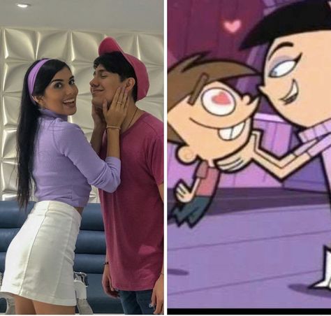 2000 Couple Costume, Bratz Couple Costume, Halloween Costumes Women Sfw, Tricia And Timmy Turner Costume, Couple Halloween Costumes Dark Hair, Disfraces Goals Novios Halloween, Matching Halloween Costumes For Couples Aesthetic, Anime Halloween Costume Couple, Couples Costume 2023