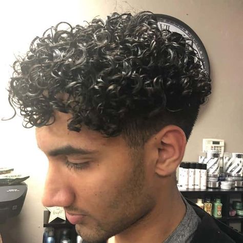 Permed Hair Medium Length, Tight Curl Perm, Black Hair Perm, Perm Men, Loose Perm, Tight Curly Hair, Long Hair Perm, Fade Hair, Men Haircut Curly Hair