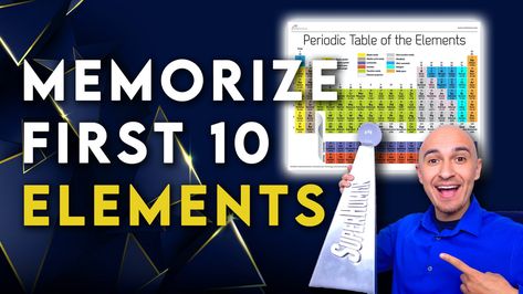 How To Memorize The Periodic Table, The Periodic Table Of Elements, Better Memory, Periodic Table Of The Elements, Table Of Elements, The Periodic Table, Chemistry Teacher, Simple Tricks, Amusement Park