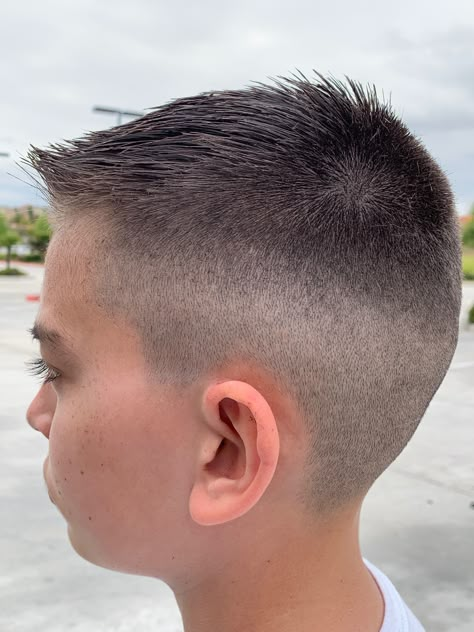 Boy Hair Cuts Short Fade With Design, Boy Faded Haircut, Summer Boy Haircut Short, Boys Military Haircut, Boys Faded Cut, Boys Skin Fade Haircut Kids, Short Boy Hair Cut For Boys, Boys Shaved Haircut, Simple Boy Haircut