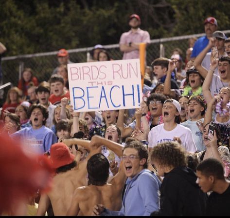 #studentlife #winning #football #highschool #sign #spirit #beach #theme #senior #student Senior Student, Beach Theme, Football Games, Senior Year, High School, Football, Couple Photos, Running, American Football