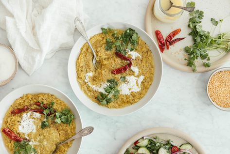 Our Food Editor Makes This Kitchari Recipe Every Week—Here’s Reasons Why Kitchari Recipe, Indian Comfort Food, Lentils And Rice, Meat Free Recipes, Being Honest, Fall Food, What Is Your Favorite, Veggie Dishes, Meat Free