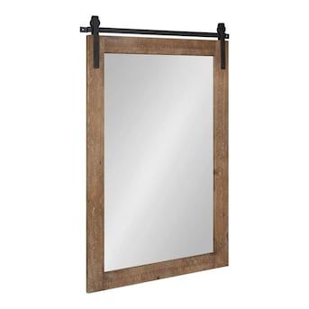 Kate and Laurel Cates Rustic Wall Mirror, 24x38, Rustic Brown in the Mirrors department at Lowes.com Farmhouse Wall Mirrors, Rustic Wall Mirrors, Barn Door Designs, Framed Wall Mirror, Rustic Mirrors, A Barn, Mirrors For Sale, Wood Mirror, Framed Mirror Wall