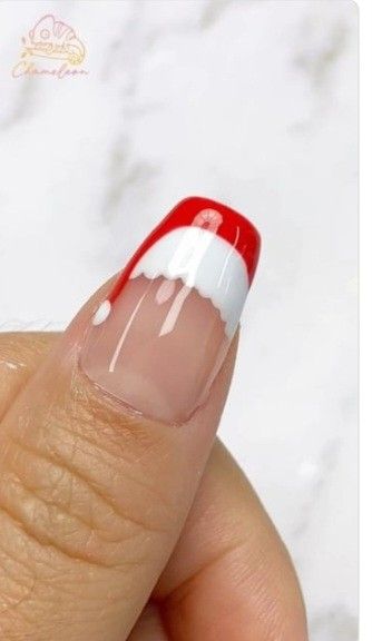 Diy Christmas Nails Easy, Christmas Nail Designs Easy, Christmas Nails Diy, Christmas Nail Art Easy, Red Christmas Nails, Christmas Nails Easy, Cute Christmas Nails, Christmas Gel Nails, Christmas Nail Art Designs