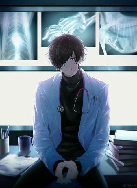 Anime Doctor Guy, Vampire Webtoon, Anime Doctor, I Am Intelligent, X Male Reader, Anime Military, Style Anime, Character Design Male