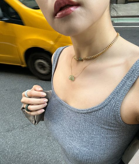 City lights, bold hearts. 💖✨ Stacking up the love with our Hearts necklace and Charlotte necklace for the ultimate NYC street style. #nycstyle #stackednecklaces #sereejewelry #everydayelegance #heartsnecklace Charlotte Necklace, Nyc Street Style, Nyc Street, Stacked Necklaces, Hearts Necklace, Nyc Fashion, City Lights, Heart Necklace, Street Style