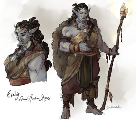 Druid Firbolg, Sheridan Animation, Dnd Druid, Pathfinder Character, Dnd Races, Fantasy Races, Dnd Art, Dungeons And Dragons Homebrew, My Drawings