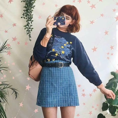 Liberty Mai, K Fashion, Moda Vintage, Looks Vintage, Retro Outfits, Aesthetic Outfits, Look Cool, Aesthetic Fashion, Instagram Fashion