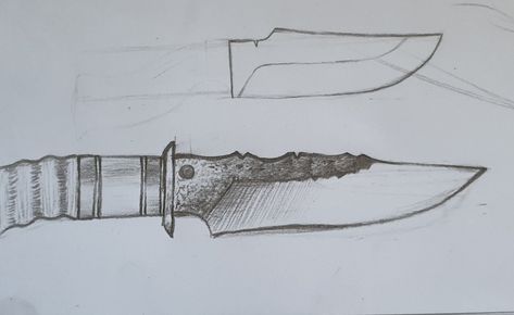 Huntimg knife sketch Pocket Knife Drawing, Knife Sketch, Knife Drawing, Pocket Knife, Sketch, Drawings