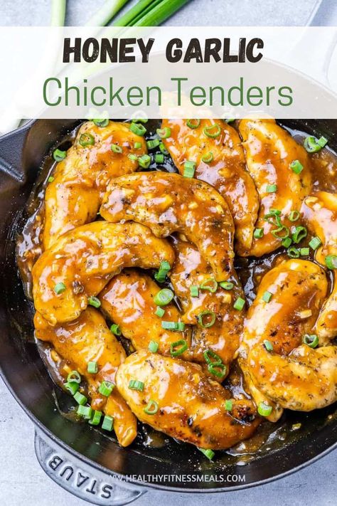 Honey Garlic Chicken Tenderloin Recipe Chicken Tenderloin Instant Pot, Honey Garlic Chicken Healthy, Low Carb Honey Garlic Chicken, Simple Honey Garlic Chicken, Tenderloin Instant Pot, Low Calorie Honey Garlic Chicken, Clean Eating Honey Garlic Chicken, Easy Chicken Tenderloin Recipes, Easy Honey Garlic Chicken