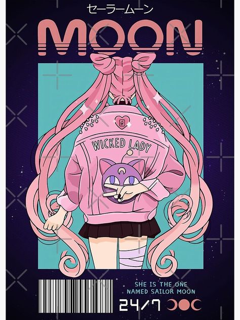 Sailor Moon Anime, Sailor Moon S, Gamers Anime, Moon Poster, Anime Poster, Japon Illustration, Sailor Moon Art, Cartoon Art Styles, Graphic Poster