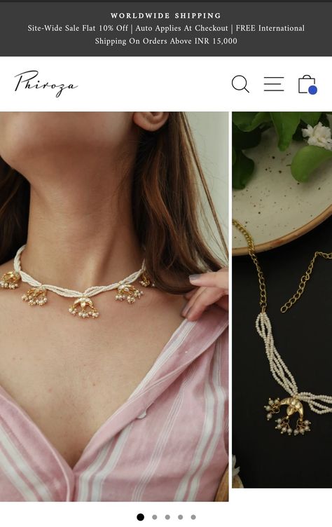 Handmade Choker Necklace Indian, Moti Sets Jewellery, Moti Necklace Design, Moti Choker Necklace, Choker Necklace Designs, Fancy Jewelry Necklace, Pretty Jewelry Necklaces, Gold Jewelry Simple Necklace, Pearl Necklace Designs